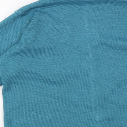 Womens UK Size S Care Blue Cardigan Jumper