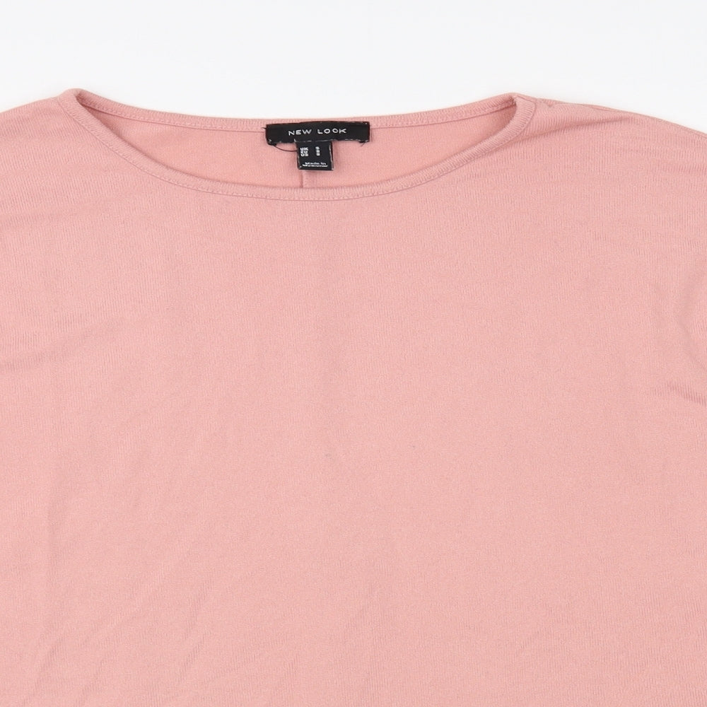 Womens UK Size S New Look Pink Pullover Jumper