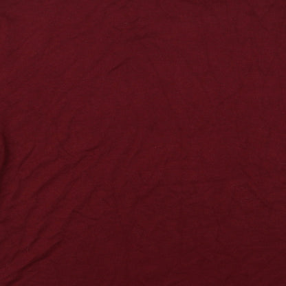 Womens UK Size L Marks and Spencer Red Pullover Jumper