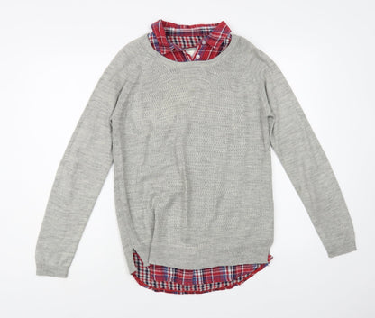 Womens UK Size 8 Matalan Grey Pullover Jumper