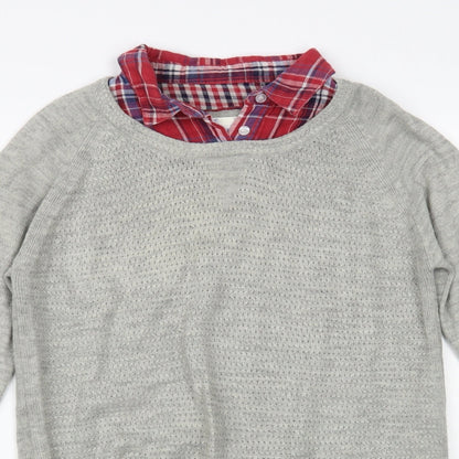 Womens UK Size 8 Matalan Grey Pullover Jumper
