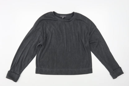 Primark Womens Grey Crew Neck Polyester Pullover Jumper Size S