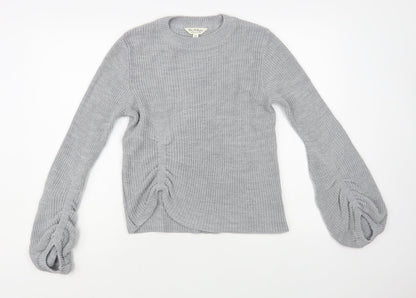 Womens UK Size 8 Miss Selfridge Grey Pullover Jumper