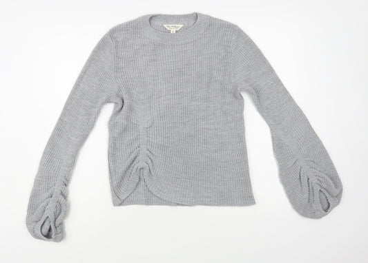 Womens UK Size 8 Miss Selfridge Grey Pullover Jumper