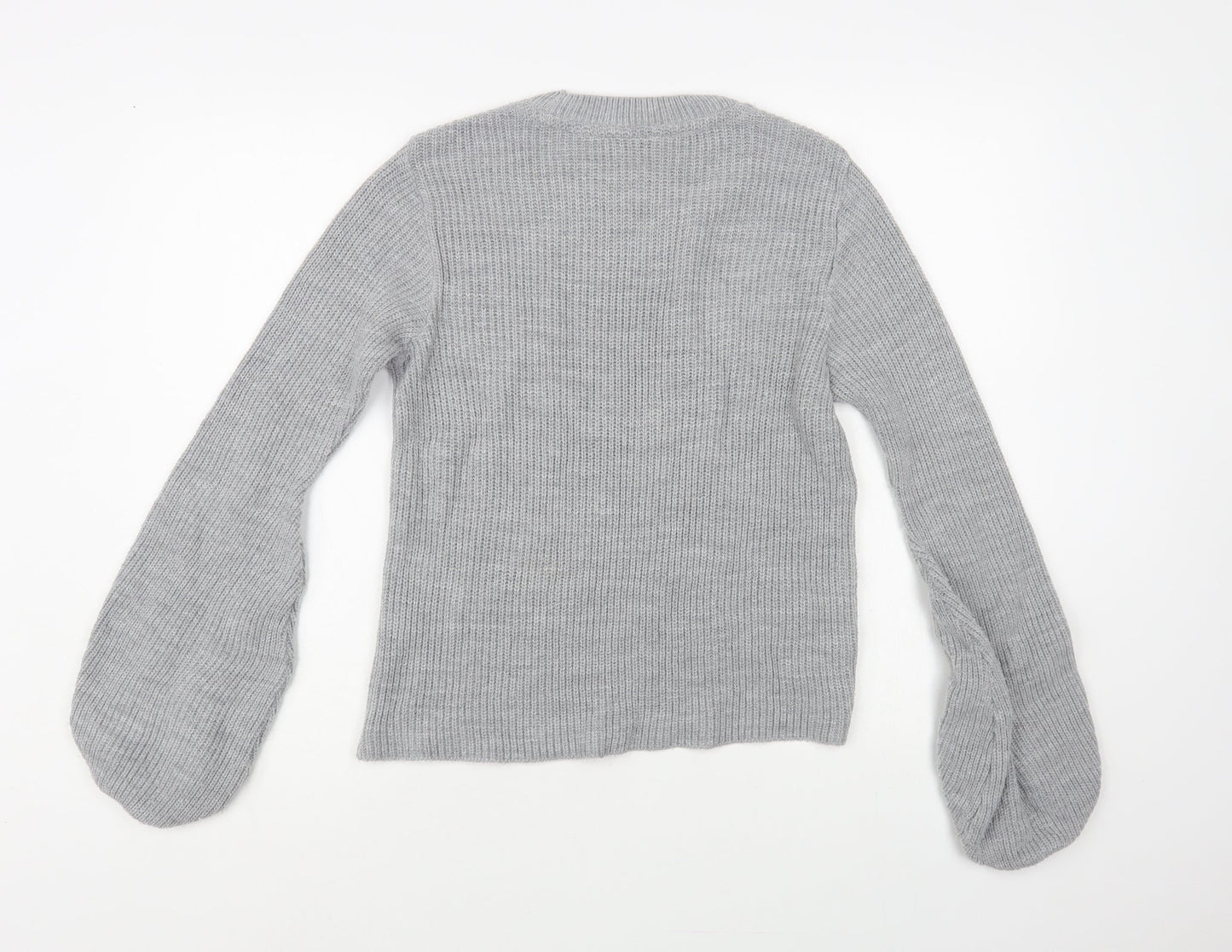 Womens UK Size 8 Miss Selfridge Grey Pullover Jumper