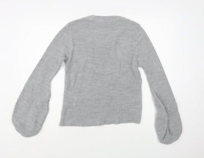 Womens UK Size 8 Miss Selfridge Grey Pullover Jumper