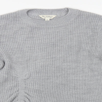 Womens UK Size 8 Miss Selfridge Grey Pullover Jumper