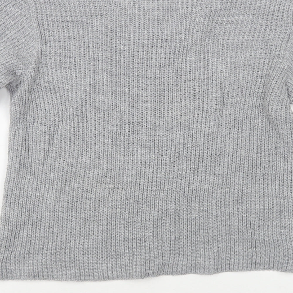 Womens UK Size 8 Miss Selfridge Grey Pullover Jumper