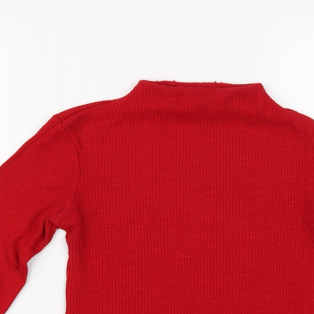 Womens UK Size S Stradivarius Red Pullover Jumper
