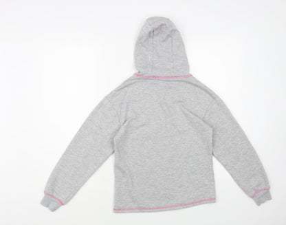 Studio Retail Girls Grey Cotton Pullover Hoodie Size 10-11 Years Pullover - Leave a little sparkle wherever you go