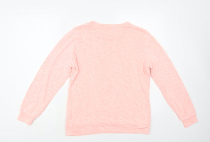 Fashion Box Womens Pink Viscose Pullover Sweatshirt Size 14 Pullover - Is it Friday Yet?