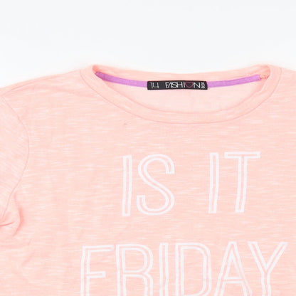 Fashion Box Womens Pink Viscose Pullover Sweatshirt Size 14 Pullover - Is it Friday Yet?