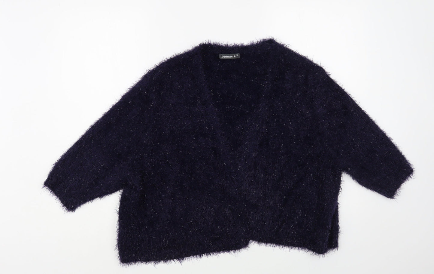 Womens UK Size XL Bonmarché Blue Cardigan Jumper