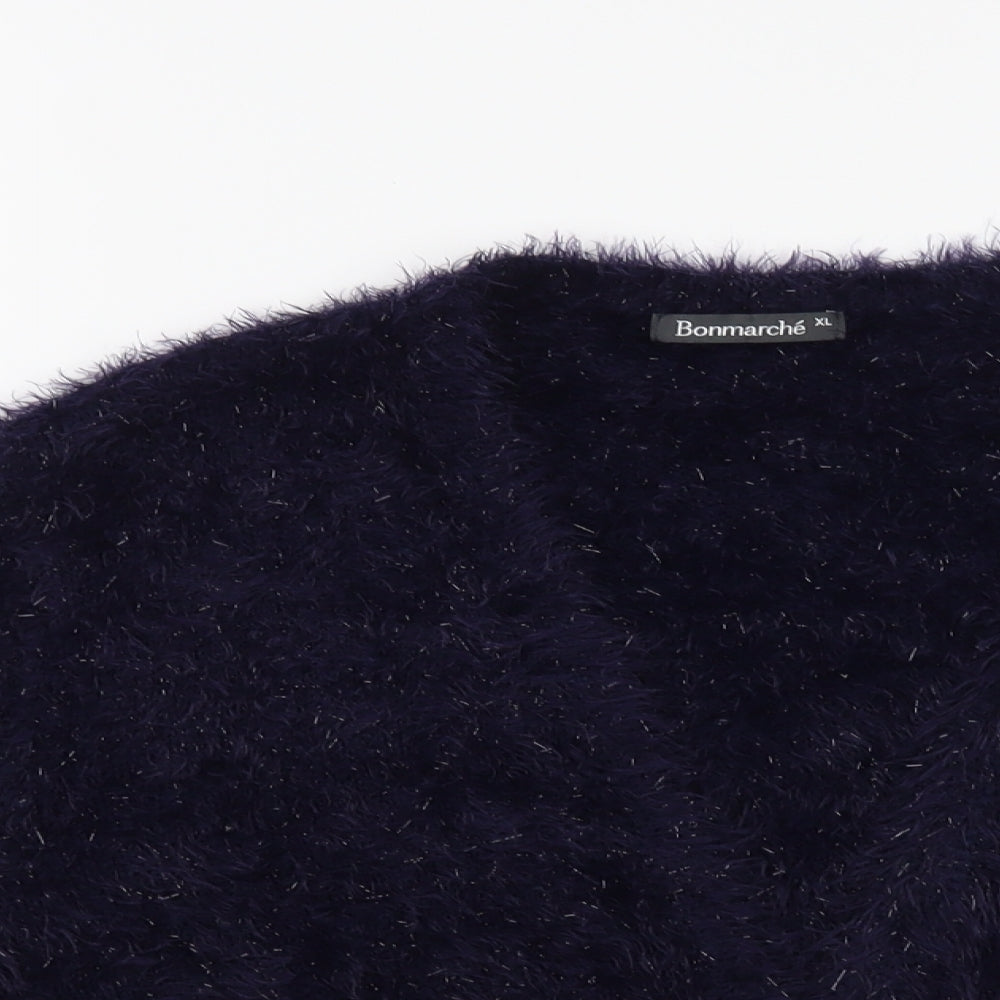 Womens UK Size XL Bonmarché Blue Cardigan Jumper