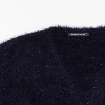 Womens UK Size XL Bonmarché Blue Cardigan Jumper