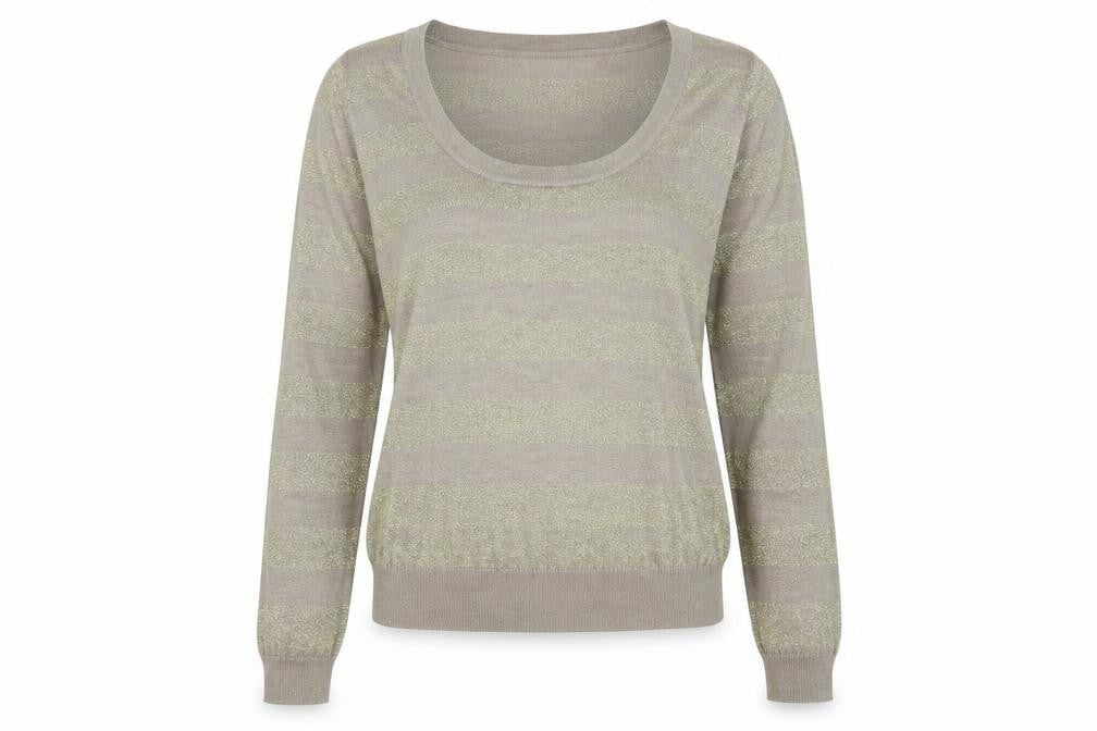 Womens UK Size L Fluid Gold Pullover Jumper