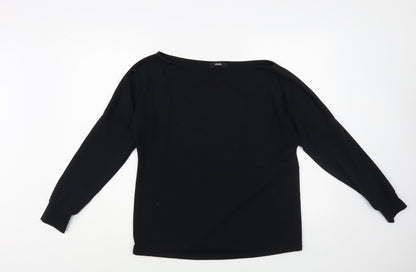 Womens UK Size 8 Studio Black Basic Blouse