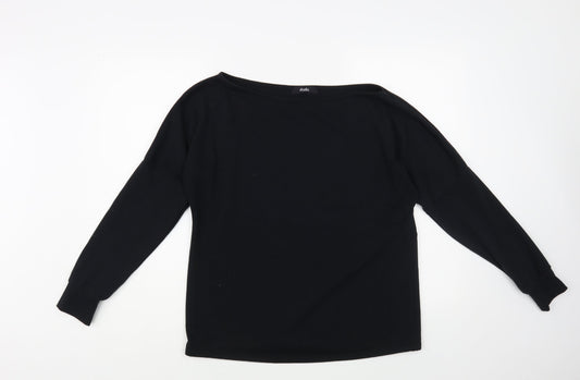 Womens UK Size 8 Studio Black Basic Blouse