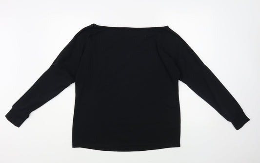 Womens UK Size 8 Studio Black Basic Blouse