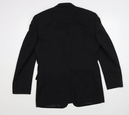 Mens UK Size 38 Greenwoods Regular Black Suit Jacket