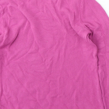 Womens UK Size 12 Papaya Purple Pullover Jumper