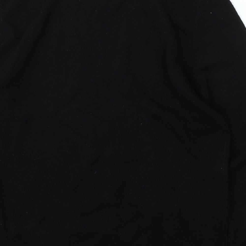The Collection Mens Black V-Neck Acrylic Pullover Jumper Size L