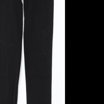 Heat Machine Womens Black Polyester Jogger Trousers Size M L27 in Regular