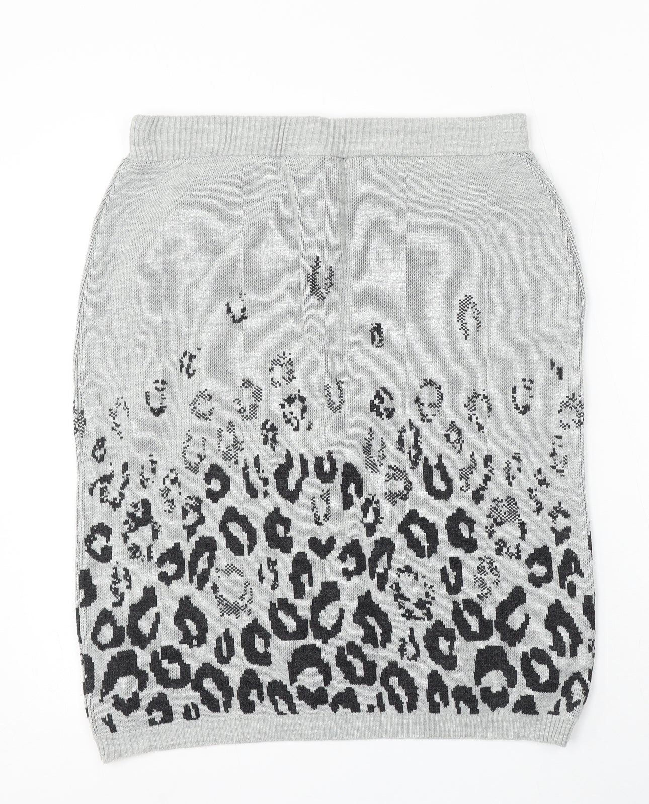 Kaleidoscope Womens Grey Animal Print Acrylic Straight & Pencil Skirt Size 14