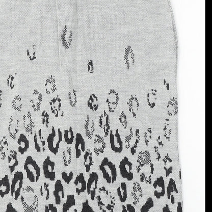 Kaleidoscope Womens Grey Animal Print Acrylic Straight & Pencil Skirt Size 14
