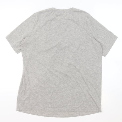 Womens UK Size 16 Preworn Grey Basic T-Shirt