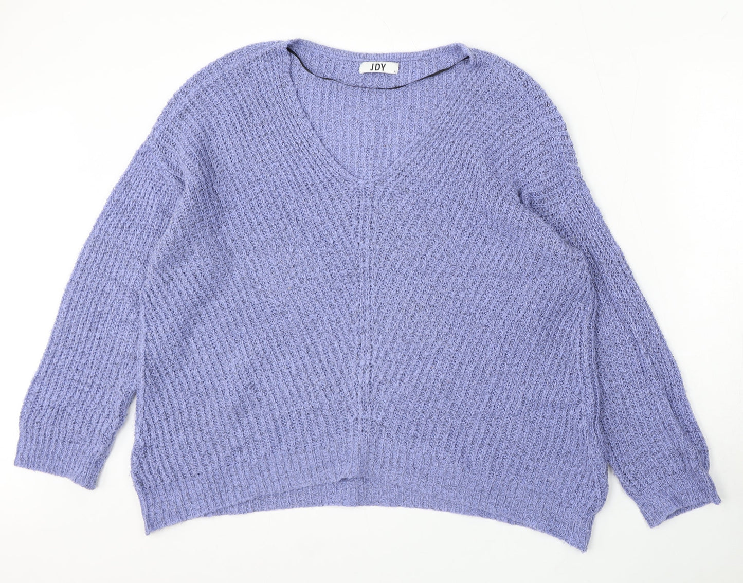 Womens UK Size L JDY Purple Pullover Jumper