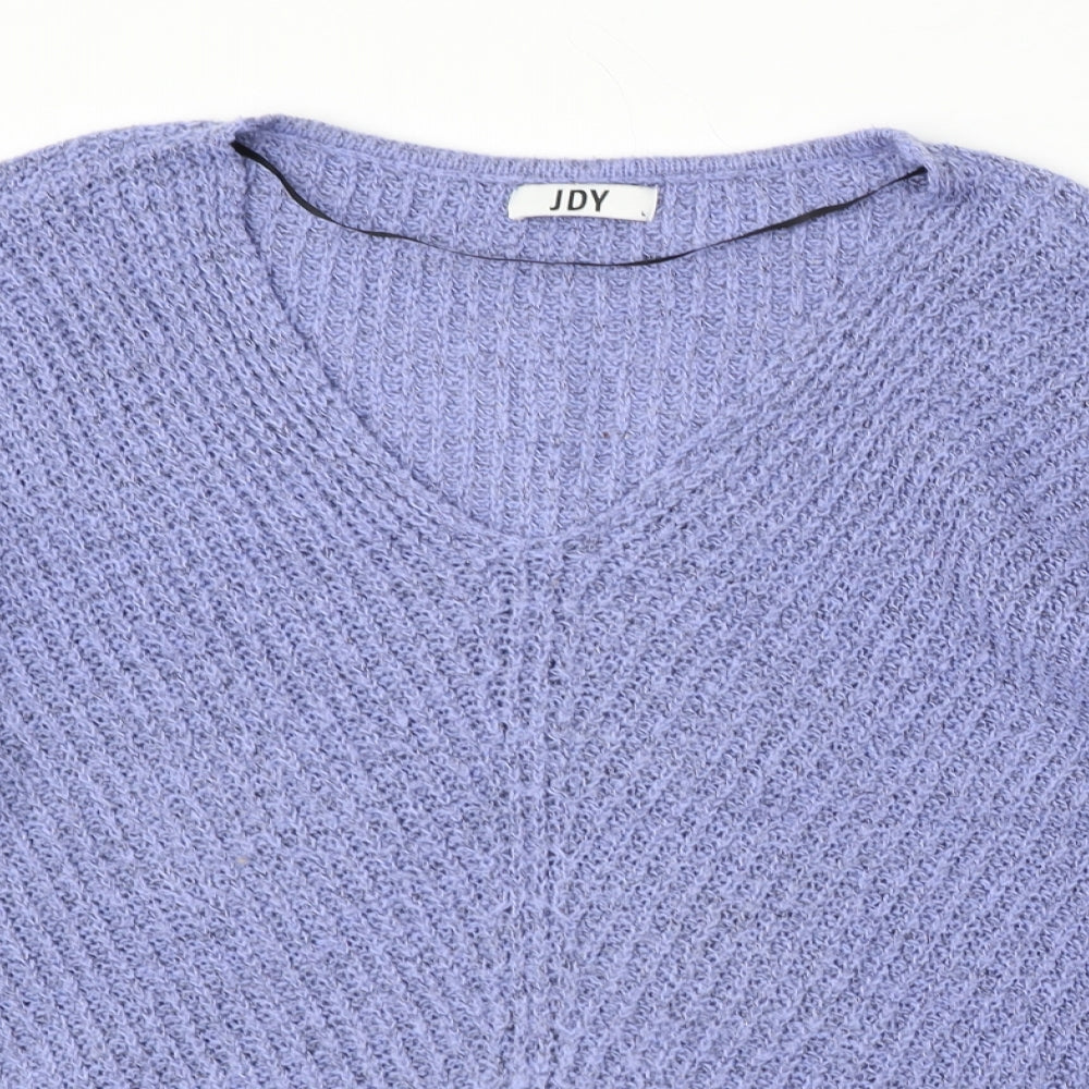 Womens UK Size L JDY Purple Pullover Jumper