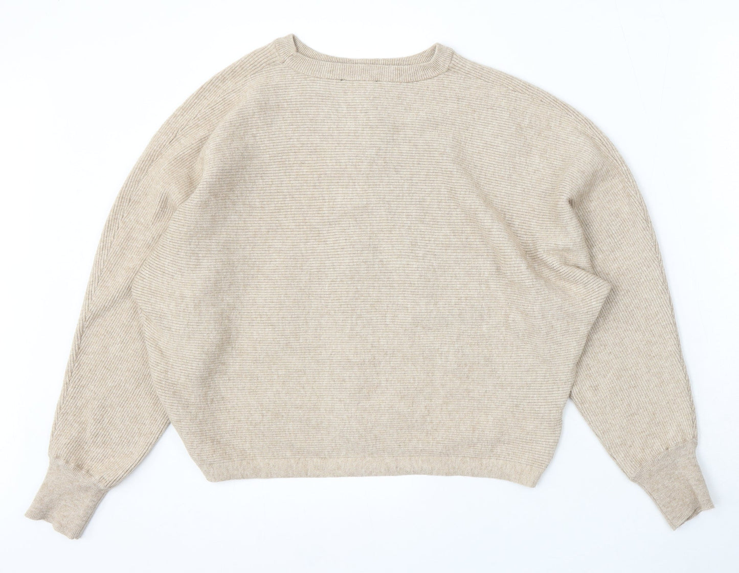 Womens UK Size M New Look Beige Pullover Jumper