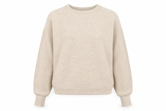 Womens UK Size M New Look Beige Pullover Jumper