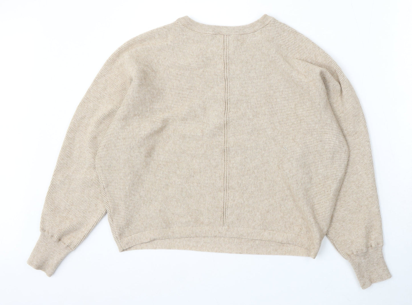 Womens UK Size M New Look Beige Pullover Jumper