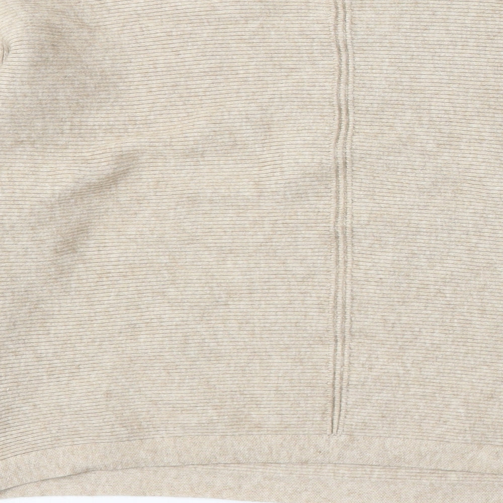 Womens UK Size M New Look Beige Pullover Jumper