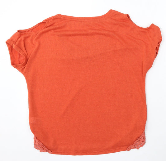 Womens UK Size 12 NEXT Orange Pullover Jumper