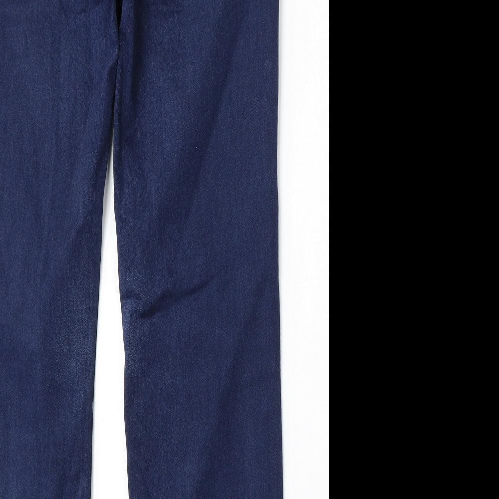 Per Una Womens Blue Polyester Straight Jeans Size 32 L29 in Regular Button