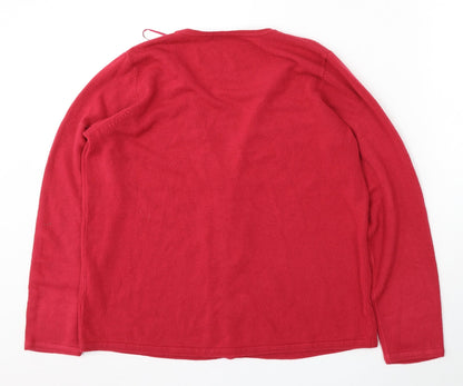 Womens UK Size M Bonmarché Pink Cardigan Jumper