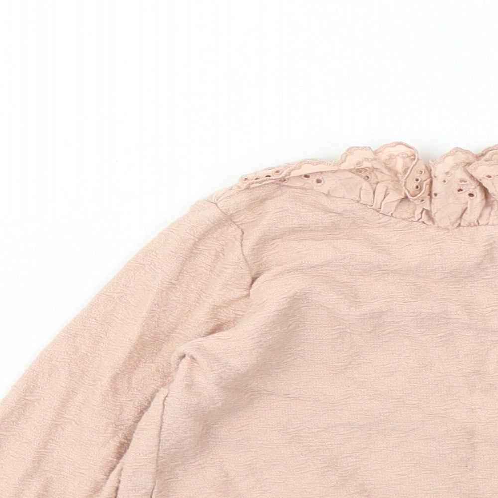 George Girls Pink Cotton Pullover Sweatshirt Size 2-3 Years