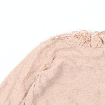George Girls Pink Cotton Pullover Sweatshirt Size 2-3 Years