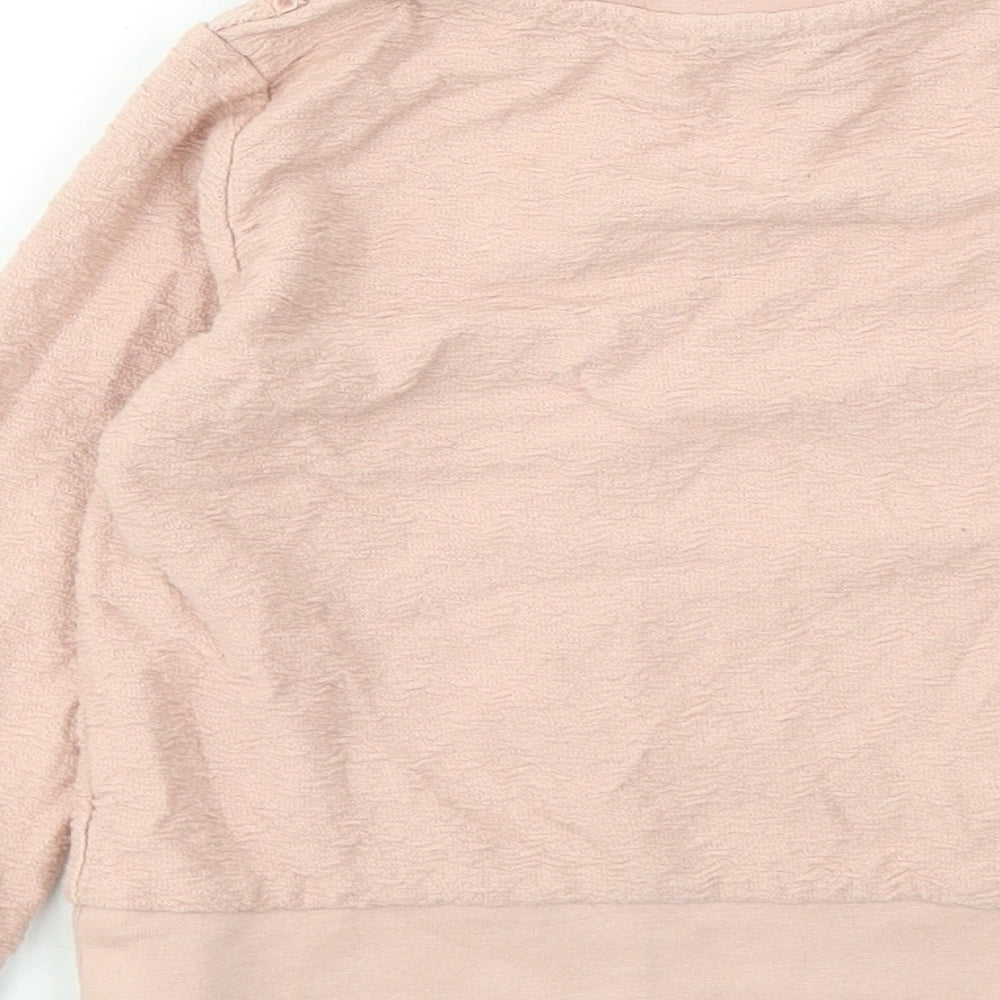 George Girls Pink Cotton Pullover Sweatshirt Size 2-3 Years