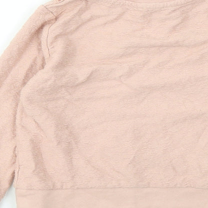 George Girls Pink Cotton Pullover Sweatshirt Size 2-3 Years