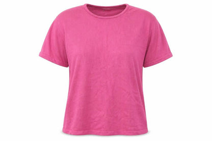 Womens UK Size M Janique Pink Basic T-Shirt