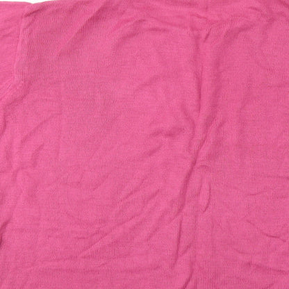 Womens UK Size M Janique Pink Basic T-Shirt