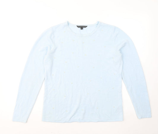 Womens UK Size 14 Bonmarché Blue Pullover Jumper