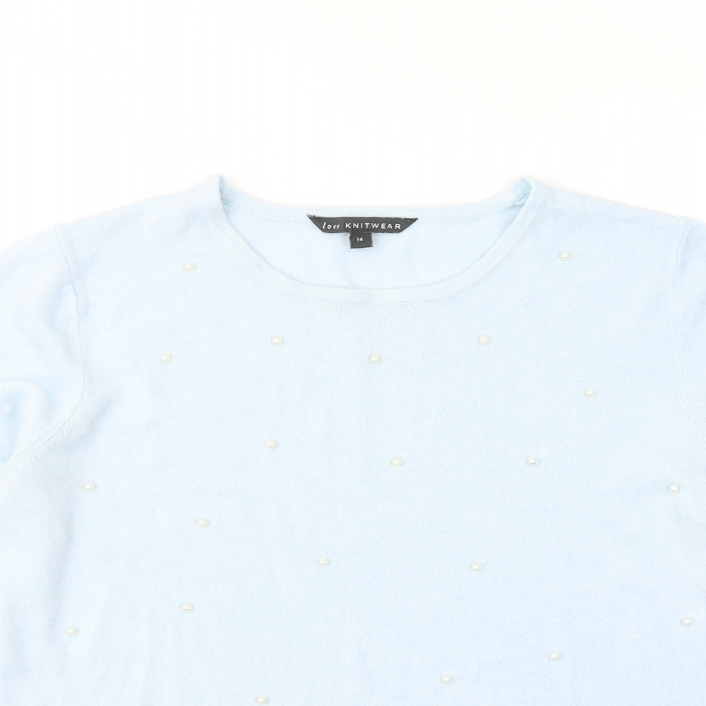 Womens UK Size 14 Bonmarché Blue Pullover Jumper