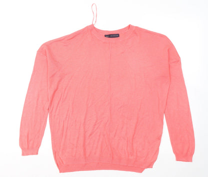 Womens UK Size M Marks and Spencer Pink Pullover Jumper