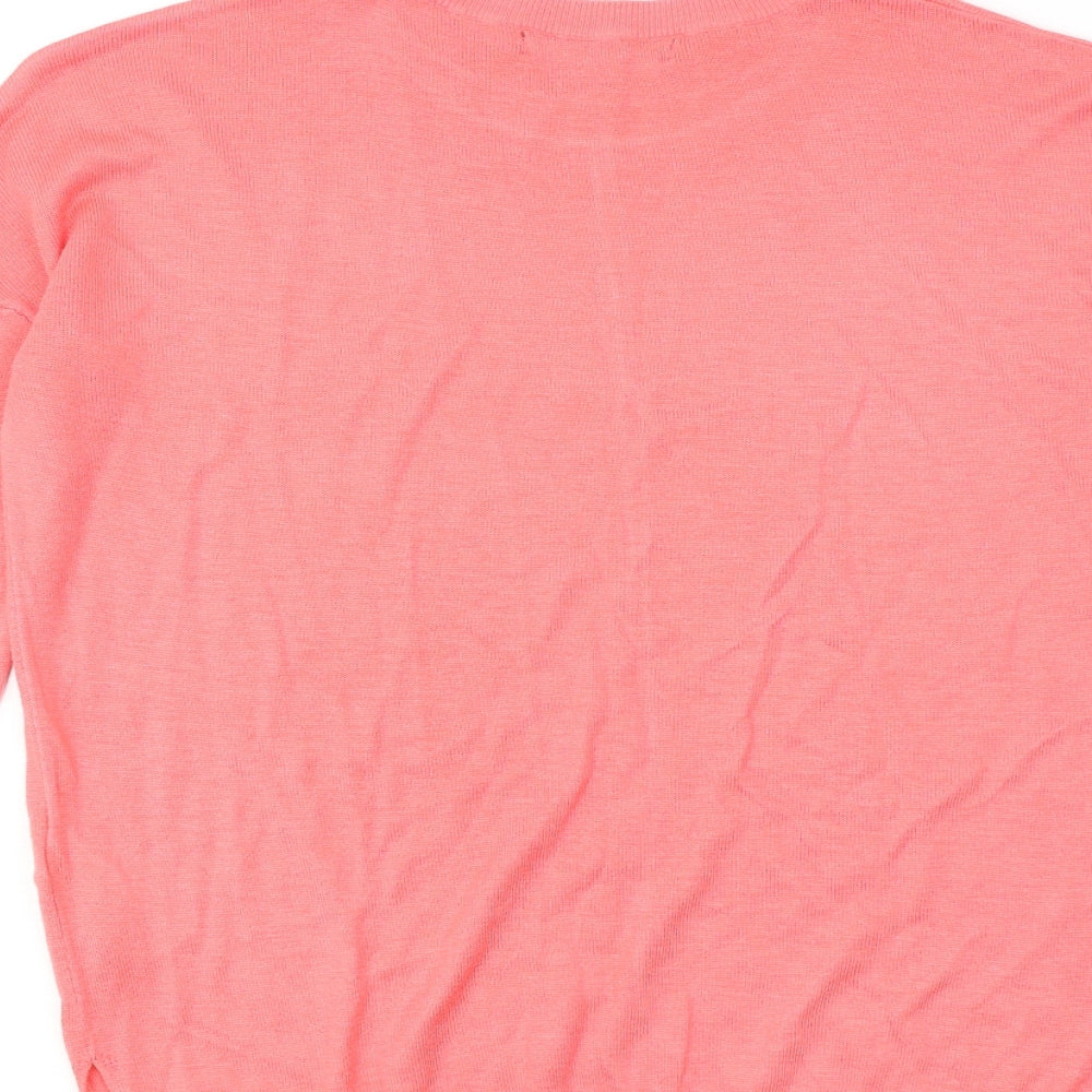 Womens UK Size M Marks and Spencer Pink Pullover Jumper