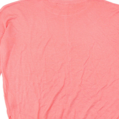 Womens UK Size M Marks and Spencer Pink Pullover Jumper